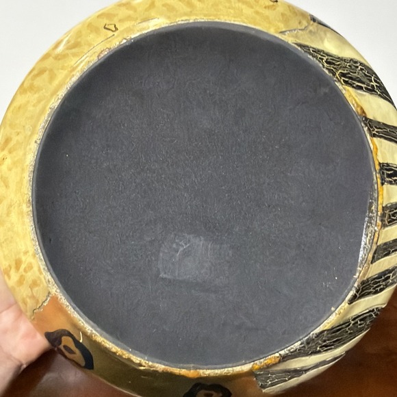 Beautiful Safari Print Porcelain Ceramic Large Round Lidded Bowl Trinket - Picture 8 of 12